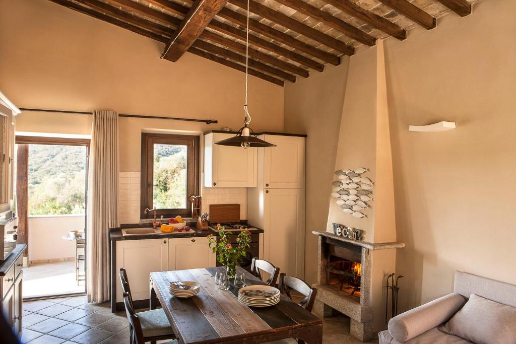 Гостиная зона в Agriturismo Galenzana