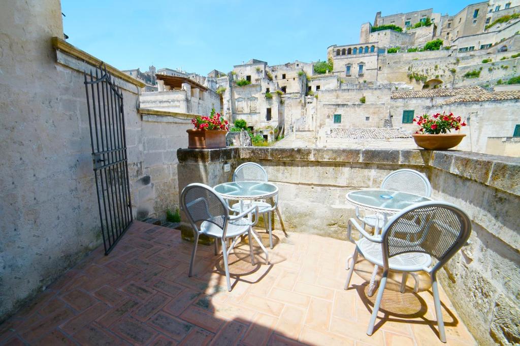 En balkong eller terrasse på Sassolino Dimora Storica