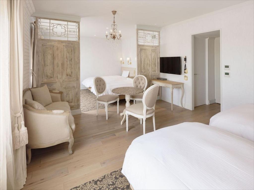 TV a/nebo společenská místnost v ubytování Hotel Plumm