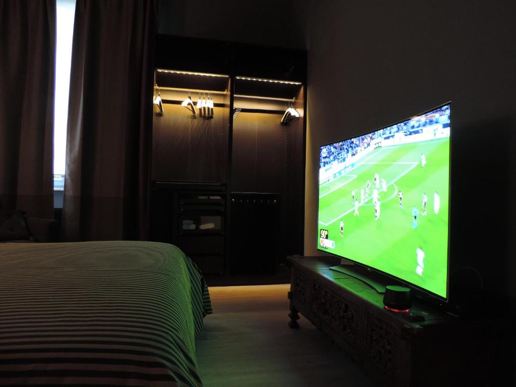TV a/nebo společenská místnost v ubytování Corridoni Suites