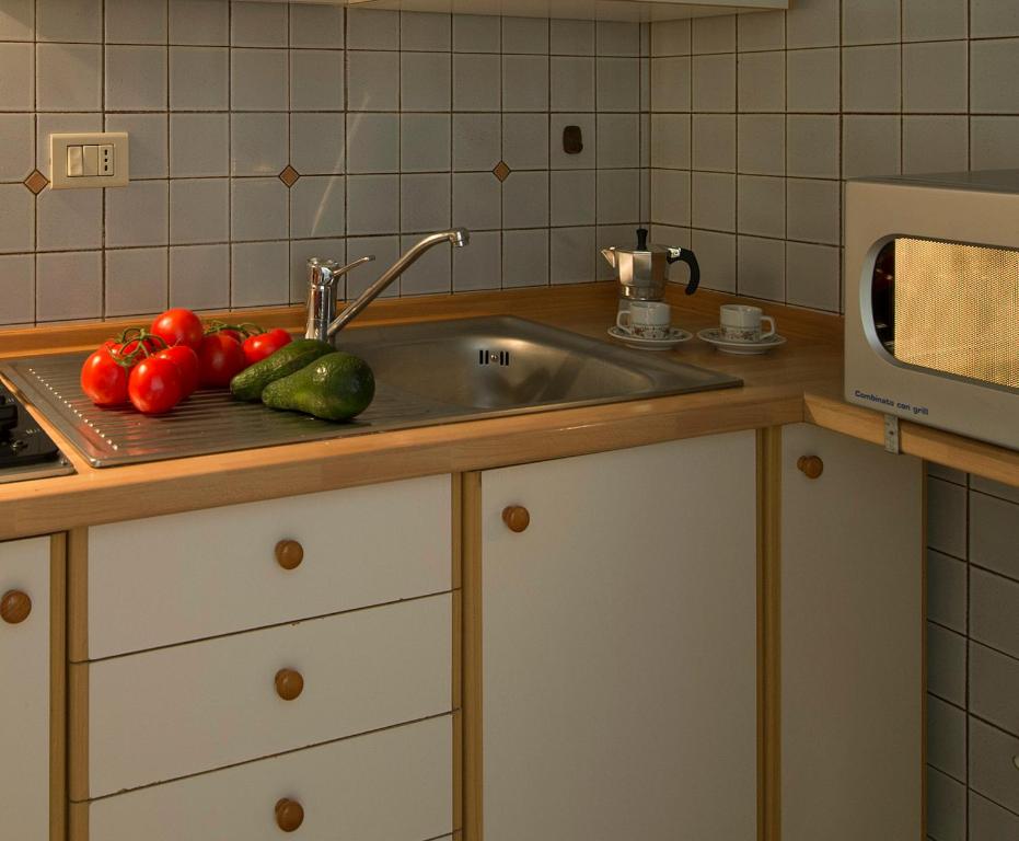 Kuchyň nebo kuchyňský kout v ubytování Residence Rio Piccolo