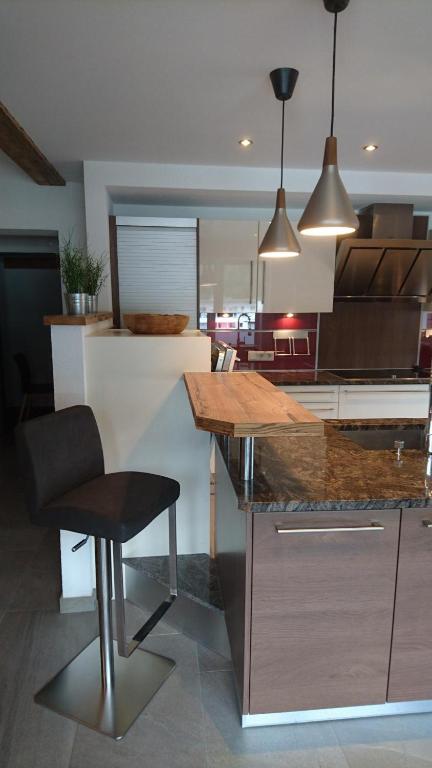 Kuchyň nebo kuchyňský kout v ubytování Inn-Apartments