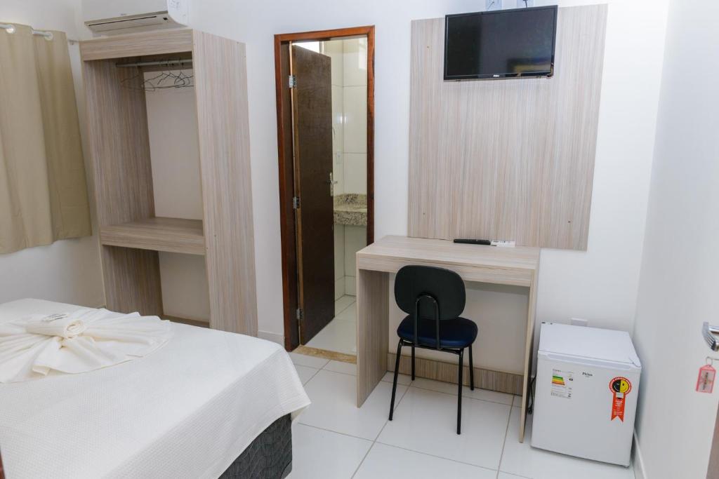TV a/nebo společenská místnost v ubytování Pojuca Plaza Hotel