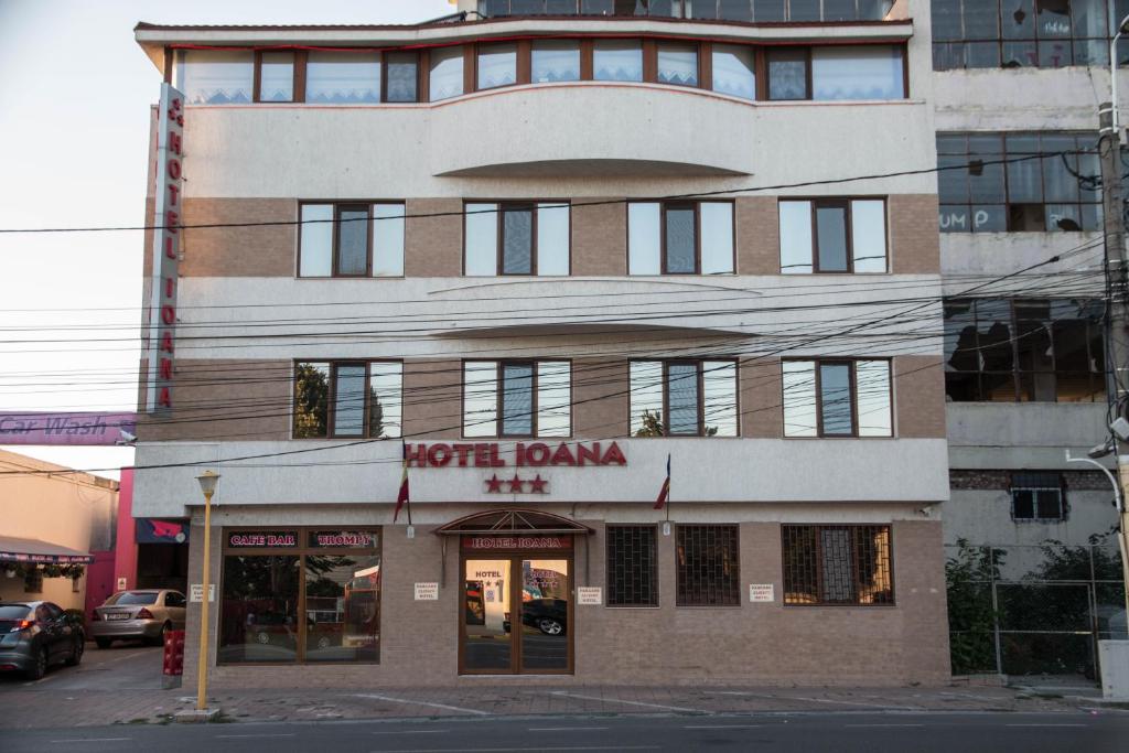 a hotel building with a sign that reads north davis at Hotel Ioana in Constanţa