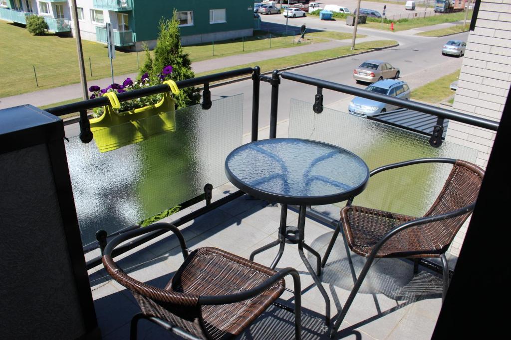 Balkón nebo terasa v ubytování Fortuna Apartments