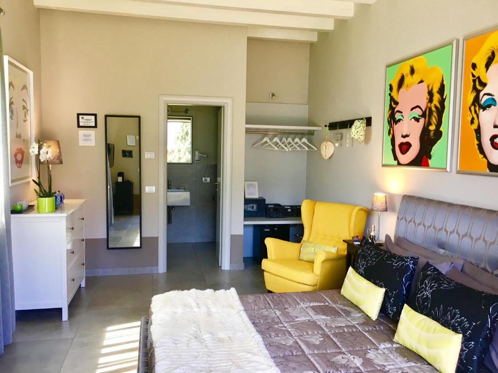 Posezení v ubytování B&B Re' Perone