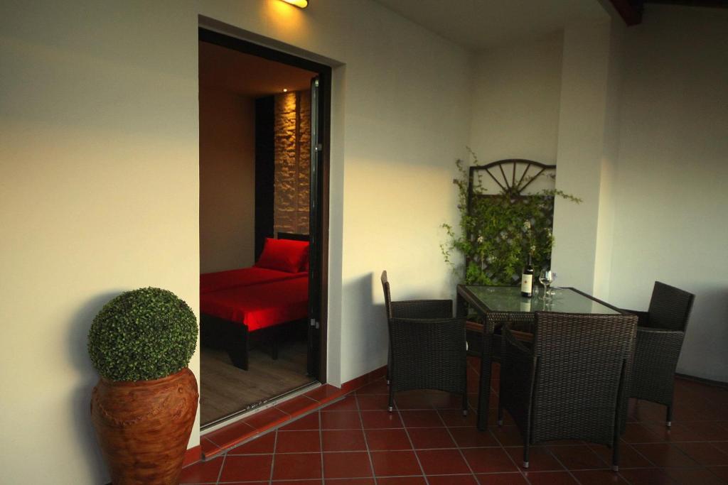 Posezení v ubytování B&B La Bouganville