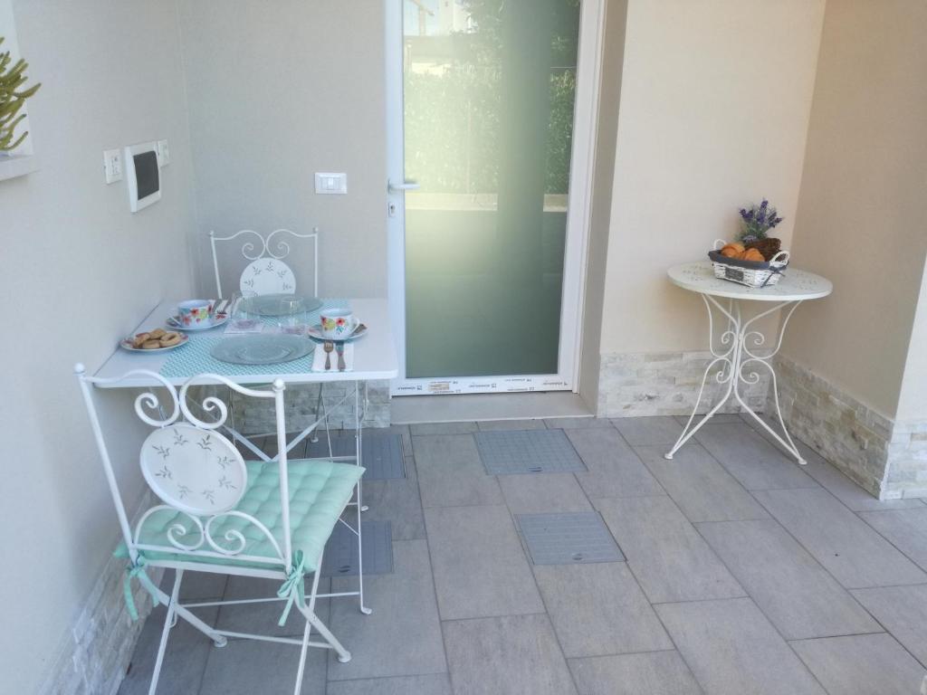 Balkón nebo terasa v ubytování B&B Nadine