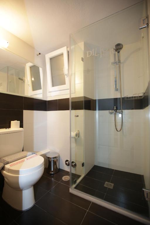 Koupelna v ubytování Dilion Hotel