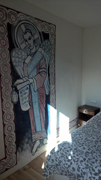 Postel nebo postele na pokoji v ubytování Cafe Vals