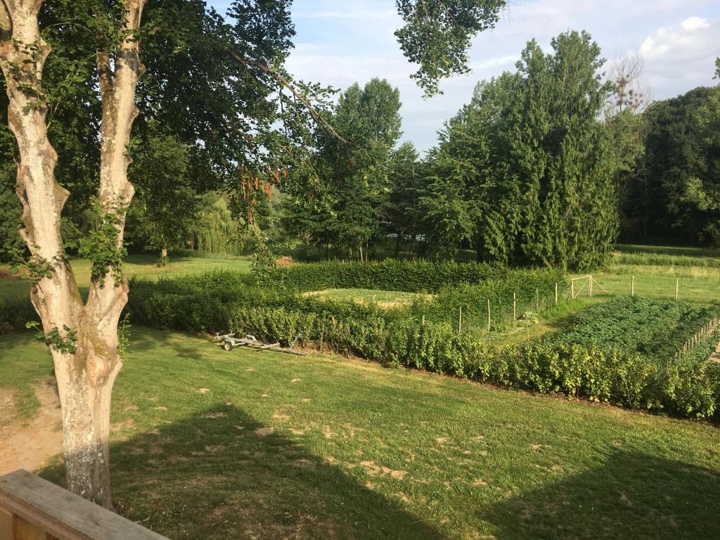 Zahrada ubytování studio avec terrasse Abbaye d'Aiguevive