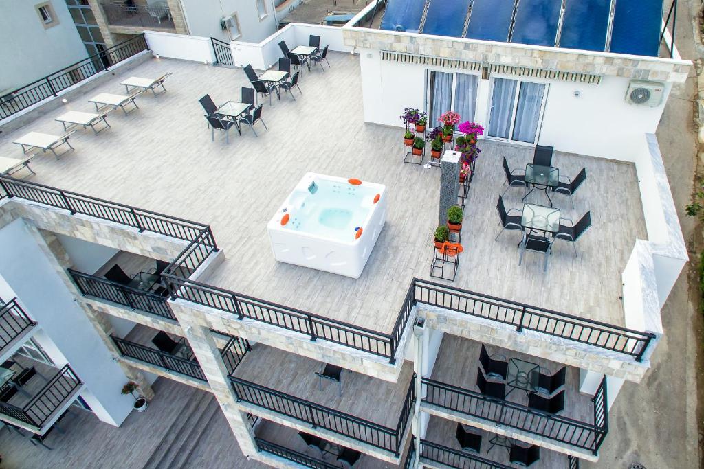 Balkón nebo terasa v ubytování Apartments Sarić