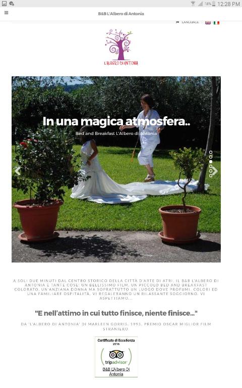 Zahrada ubytování B&B L'Albero Di Antonia