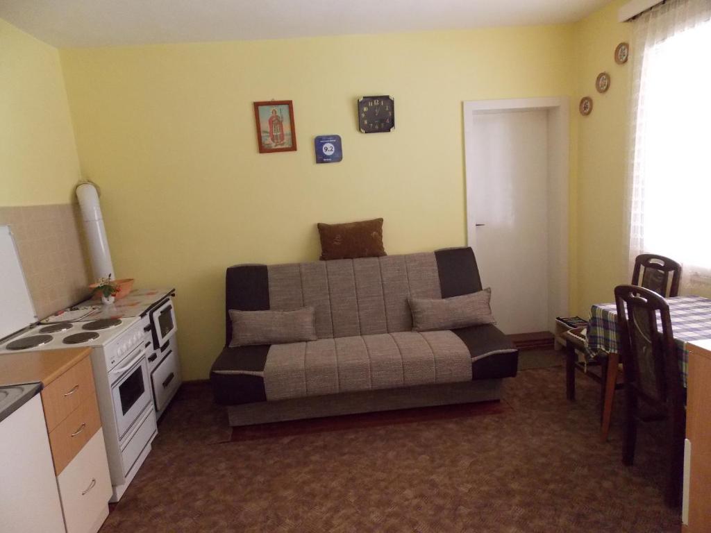 Kuchyň nebo kuchyňský kout v ubytování Apartment Matogi