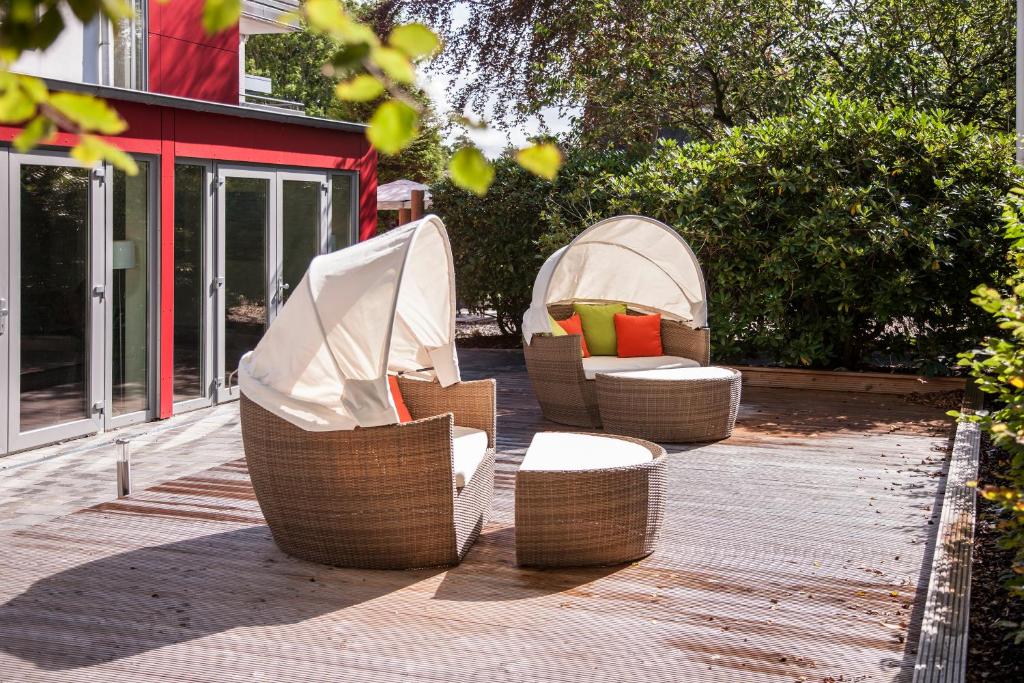 Posezení v ubytování Das Frühstückshotel Sankt Peter-Ording