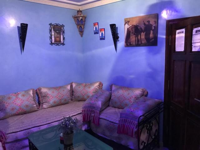 Posezení v ubytování Riad Dar Mesouda