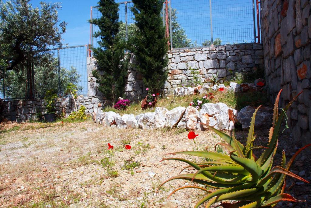 A garden outside Sea and Mountain View