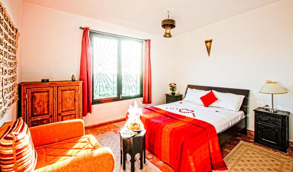 Postel nebo postele na pokoji v ubytování Jad Auberge