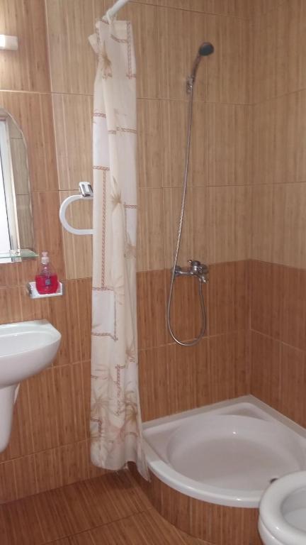 Koupelna v ubytování Casa Mevas
