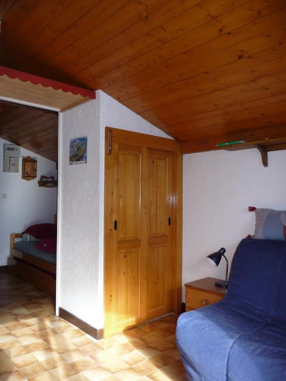 Postel nebo postele na pokoji v ubytování Résidence Les Jorasses