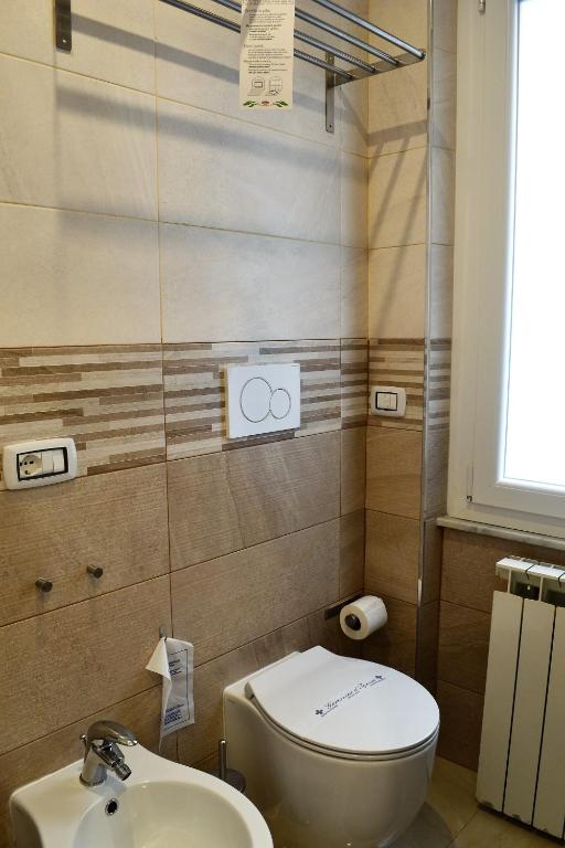 A bathroom at Gold House