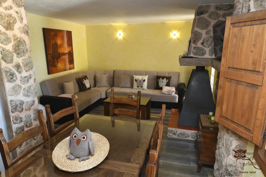 A seating area at Casa el Autillo l