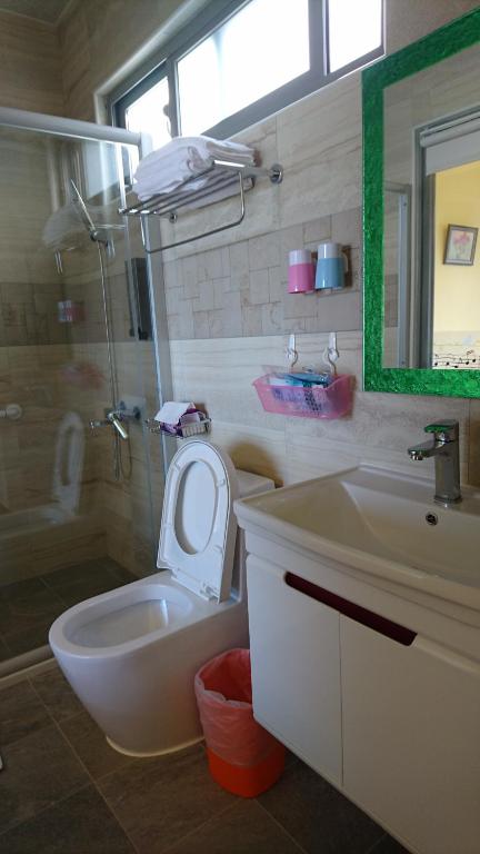 Koupelna v ubytování Kuan Min B&B