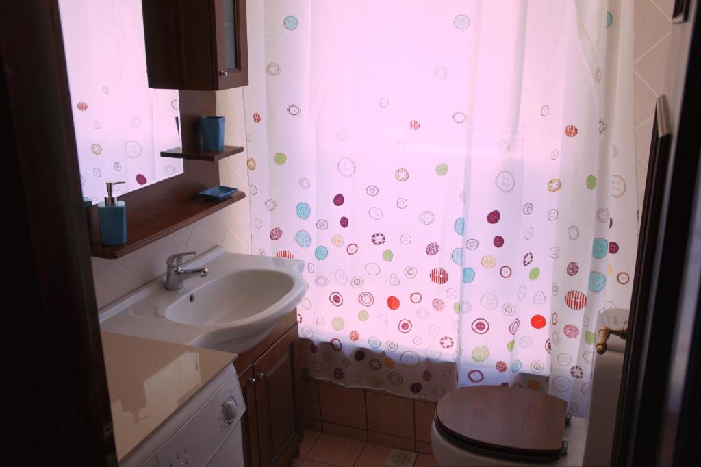 Kúpeľňa v ubytovaní Ktima Lazarata