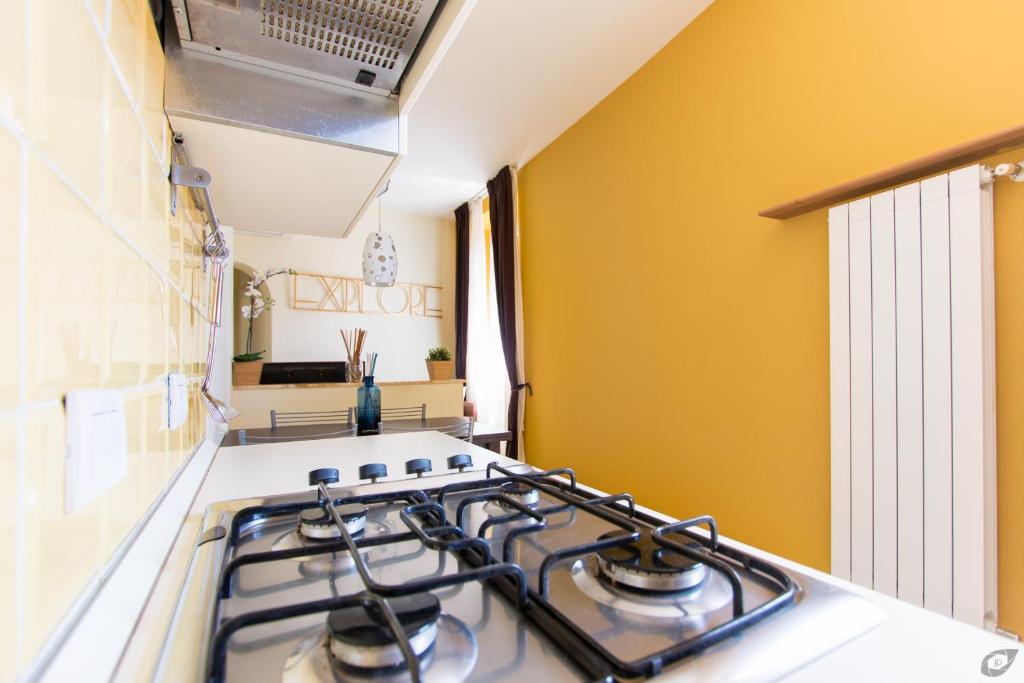 Kuchyňa alebo kuchynka v ubytovaní B&B La Sosta degli Artisti