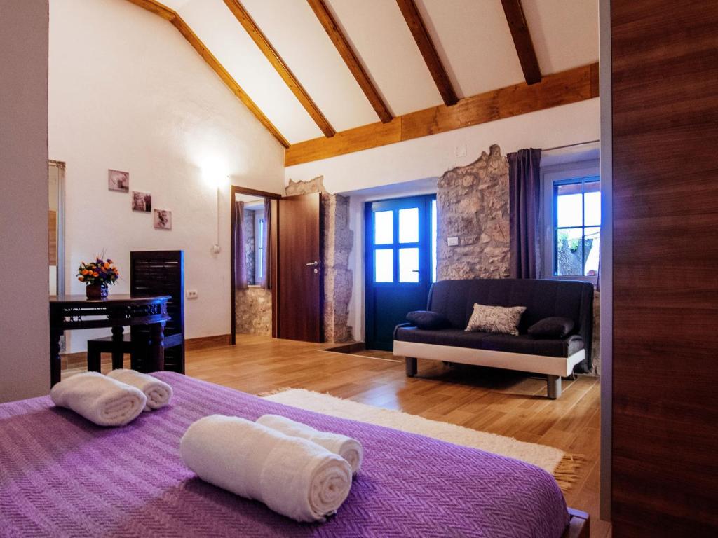 Postel nebo postele na pokoji v ubytování Lovely holiday home with private infinity pool