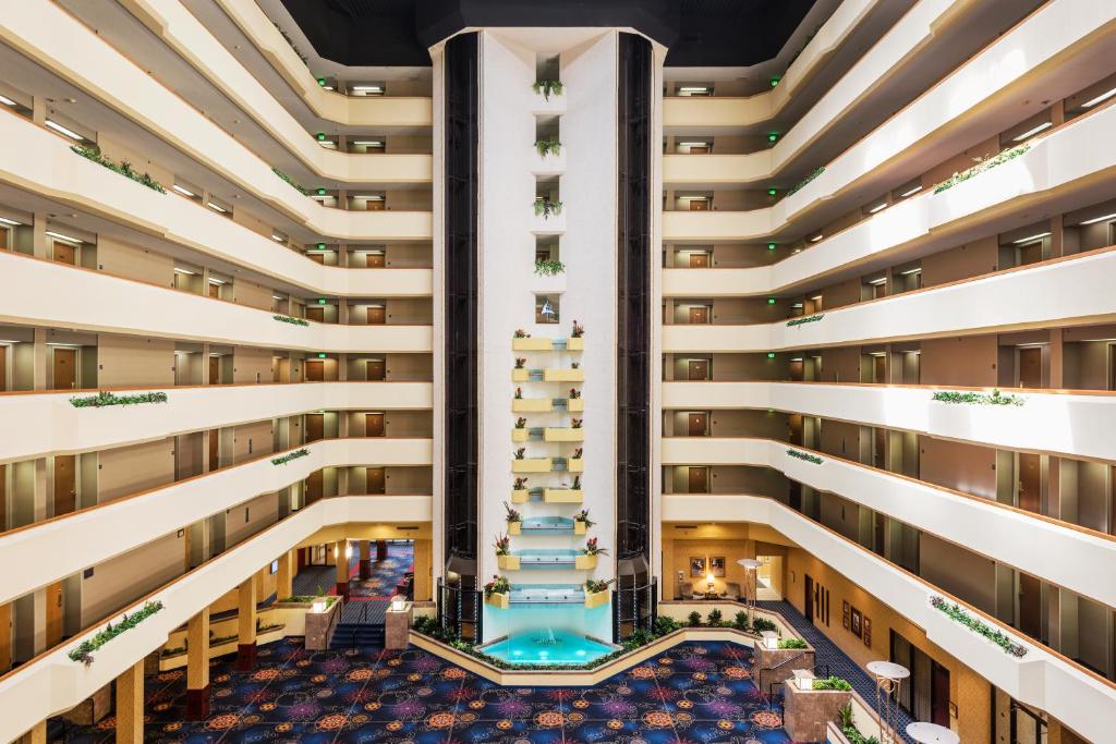 an aerial view of therium of a building at Capitol Plaza Hotel Jefferson City in Jefferson City