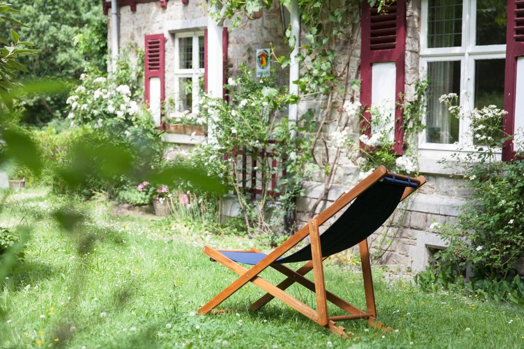 Zahrada ubytování B&B Le Bois Dormant