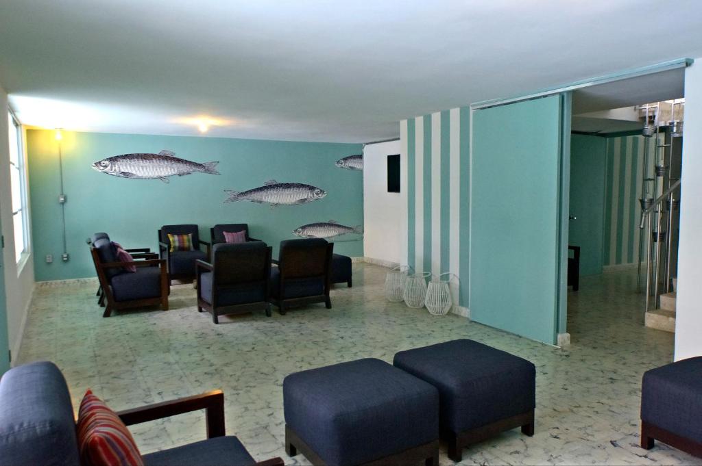 Posezení v ubytování Mas Basico Hotel