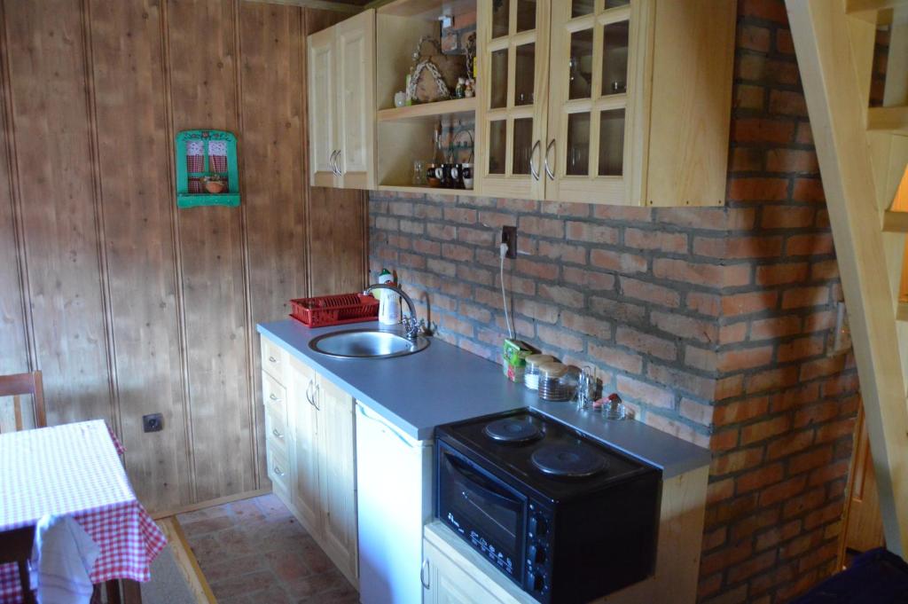 Eldhús eða eldhúskrókur á Apartment Mateja