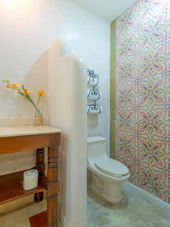 Koupelna v ubytování Hotel Luz en Yucatan