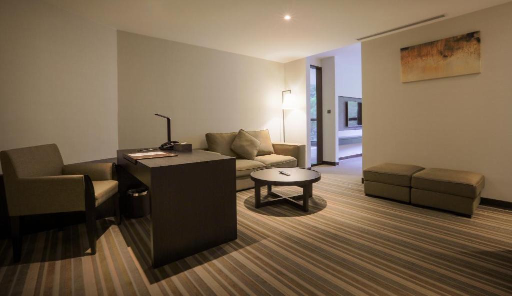 Posezení v ubytování Platinum Hotel