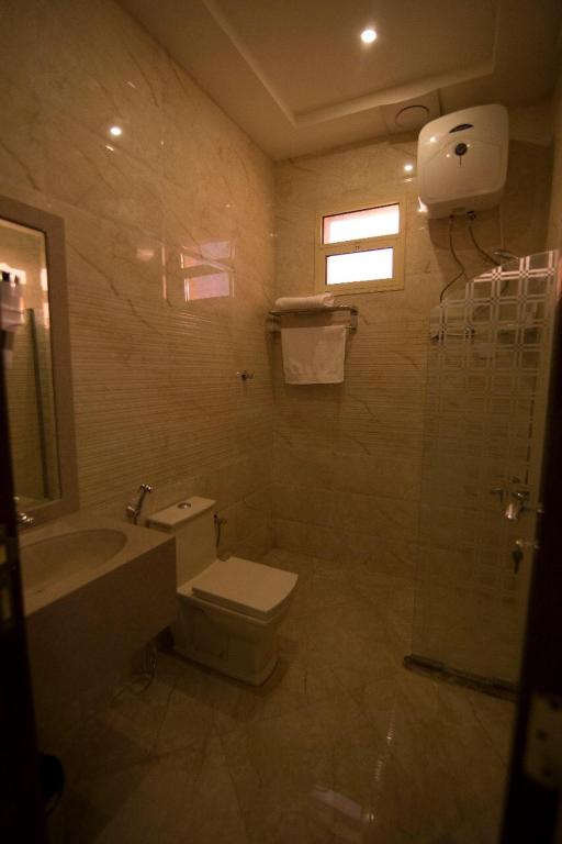 Koupelna v ubytování Elaf Aparthotel