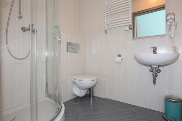 Koupelna v ubytování Hostel Browar Jedlinka