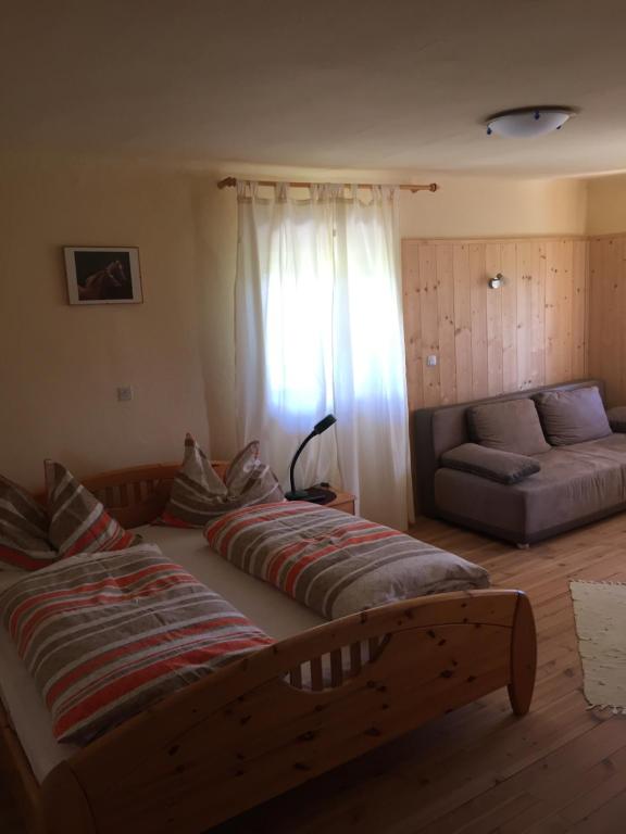 Postel nebo postele na pokoji v ubytování Pension Höggerhof