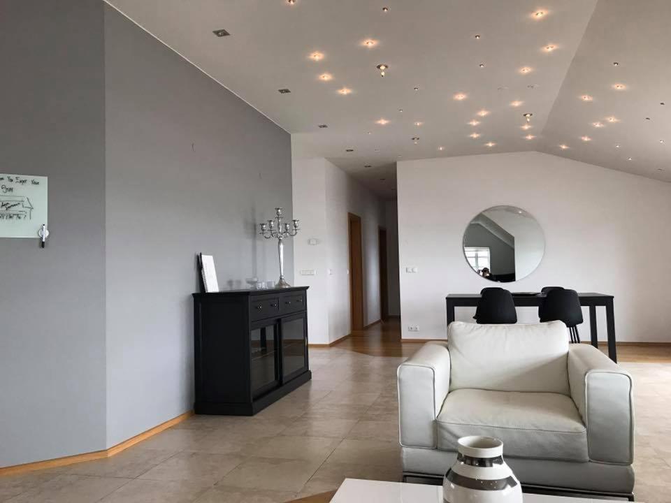 Posezení v ubytování Askja Apartment