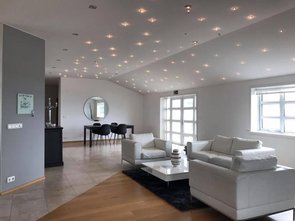 Posezení v ubytování Askja Apartment