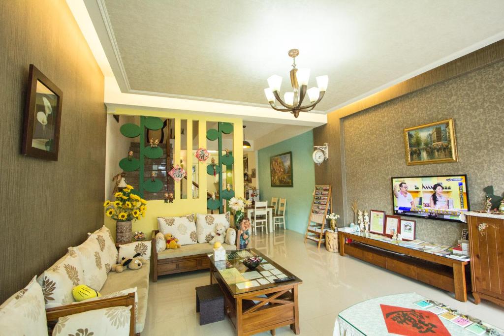 TV a/nebo společenská místnost v ubytování Vicking Guesthouse