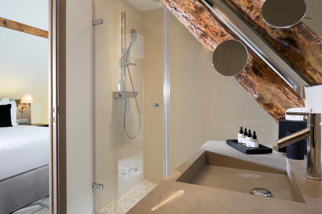 Koupelna v ubytování Boutique Hotel Des XV