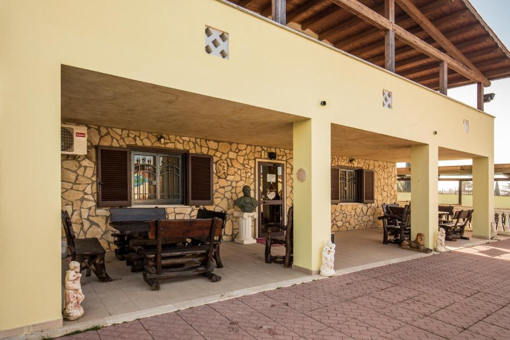 Patio nebo venkovní prostory v ubytování Villa Gengi
