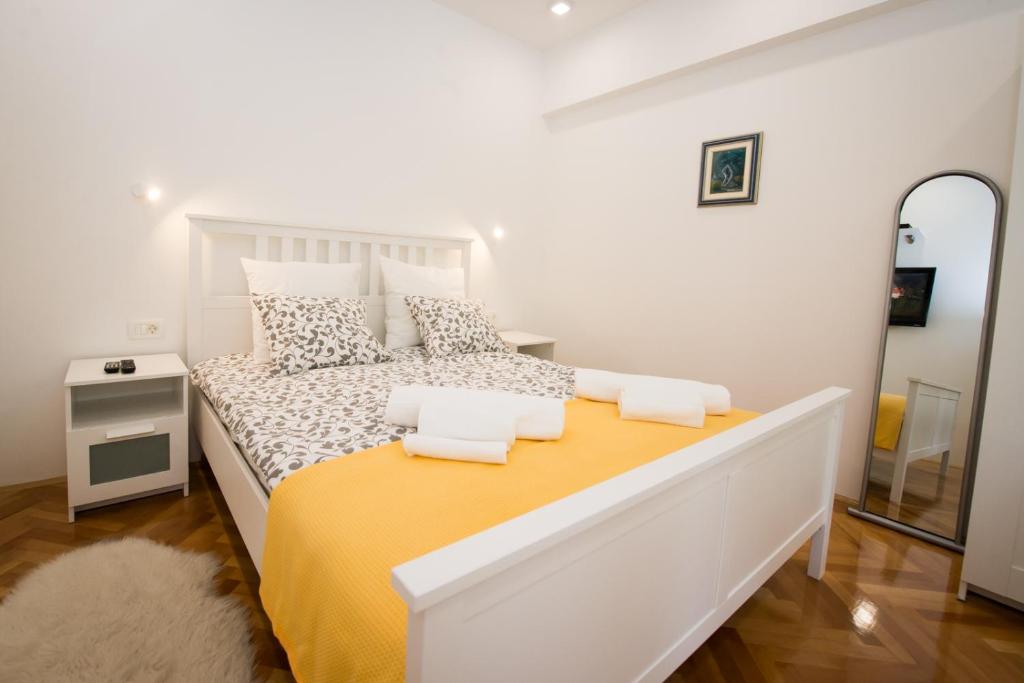 Posteľ alebo postele v izbe v ubytovaní Apartment Spartion