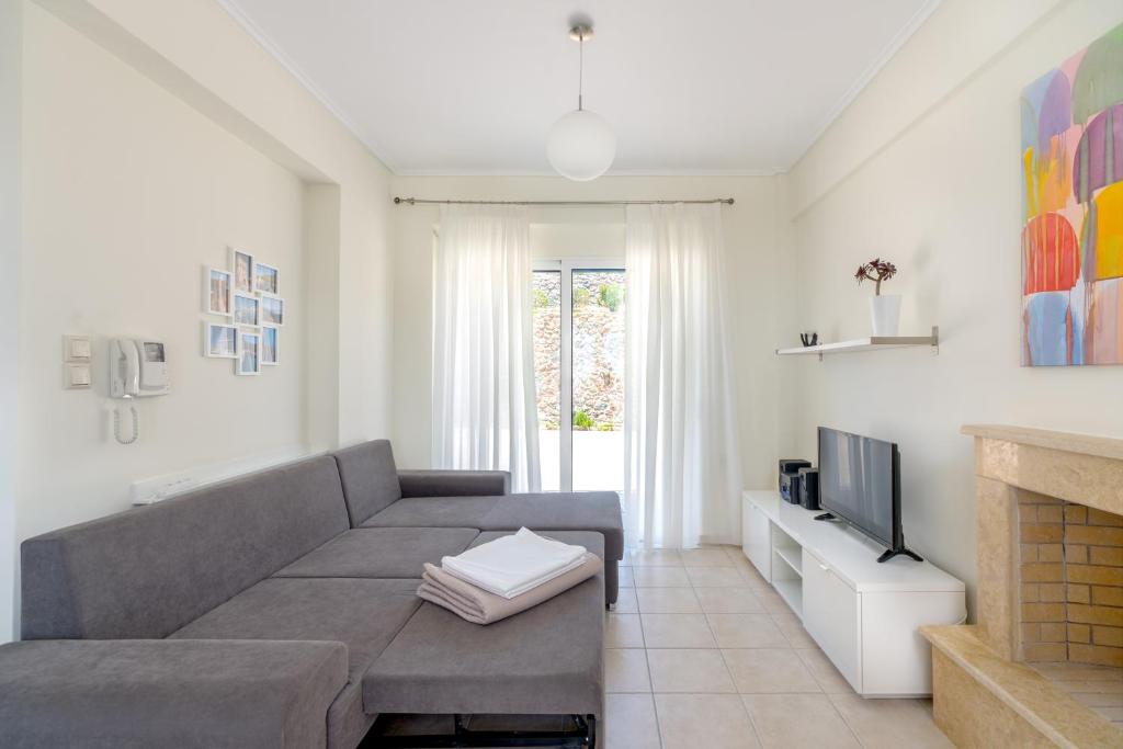 Część wypoczynkowa w obiekcie Thea Villas Aegina