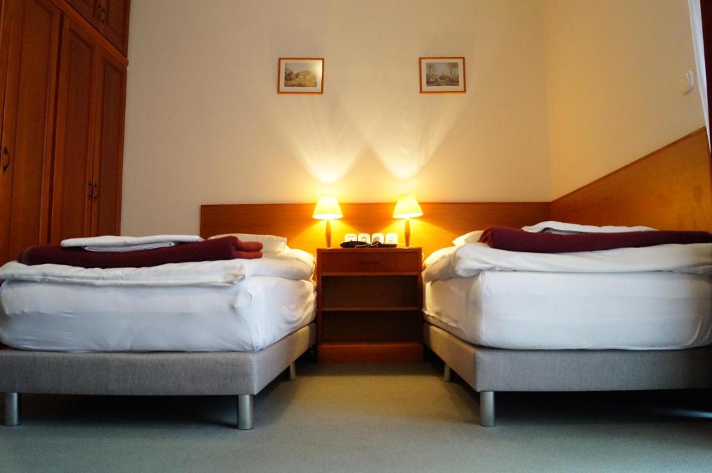 A bed or beds in a room at Hotel Ovit