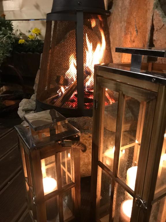 Gril dostupný pro hosty v bed and breakfast