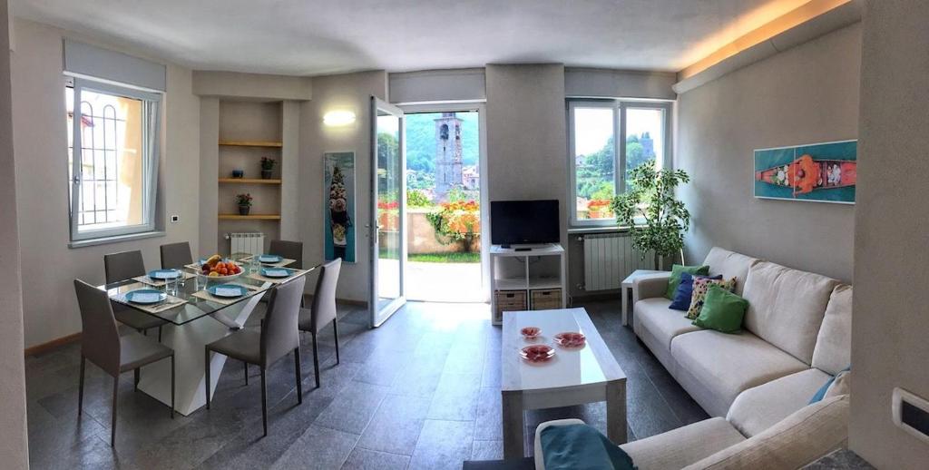 Posezení v ubytování Oleandro 1 apartment in Villa Cerutti