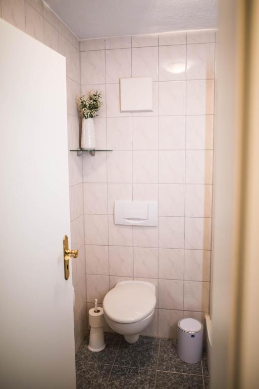 Koupelna v ubytování Hotel Domizil